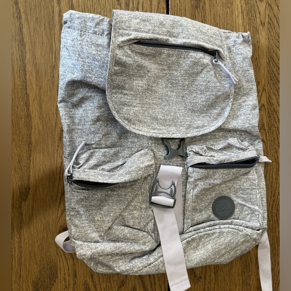 Gray/lavendar used adidas backpack - Picture 1 of 6